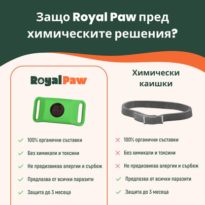 Royal Paw™ - Протектор срещу паразити с 5 етерични масла
